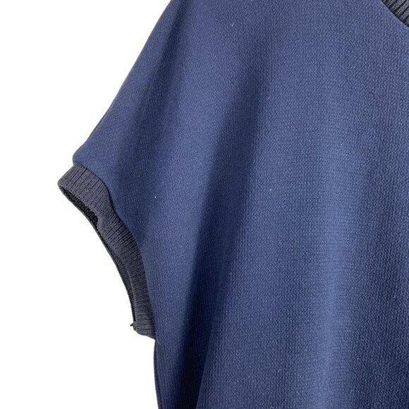 Zara Navy Blue Dress Round Neckline Zipper in the Back Size Small - Picture 4 of 16